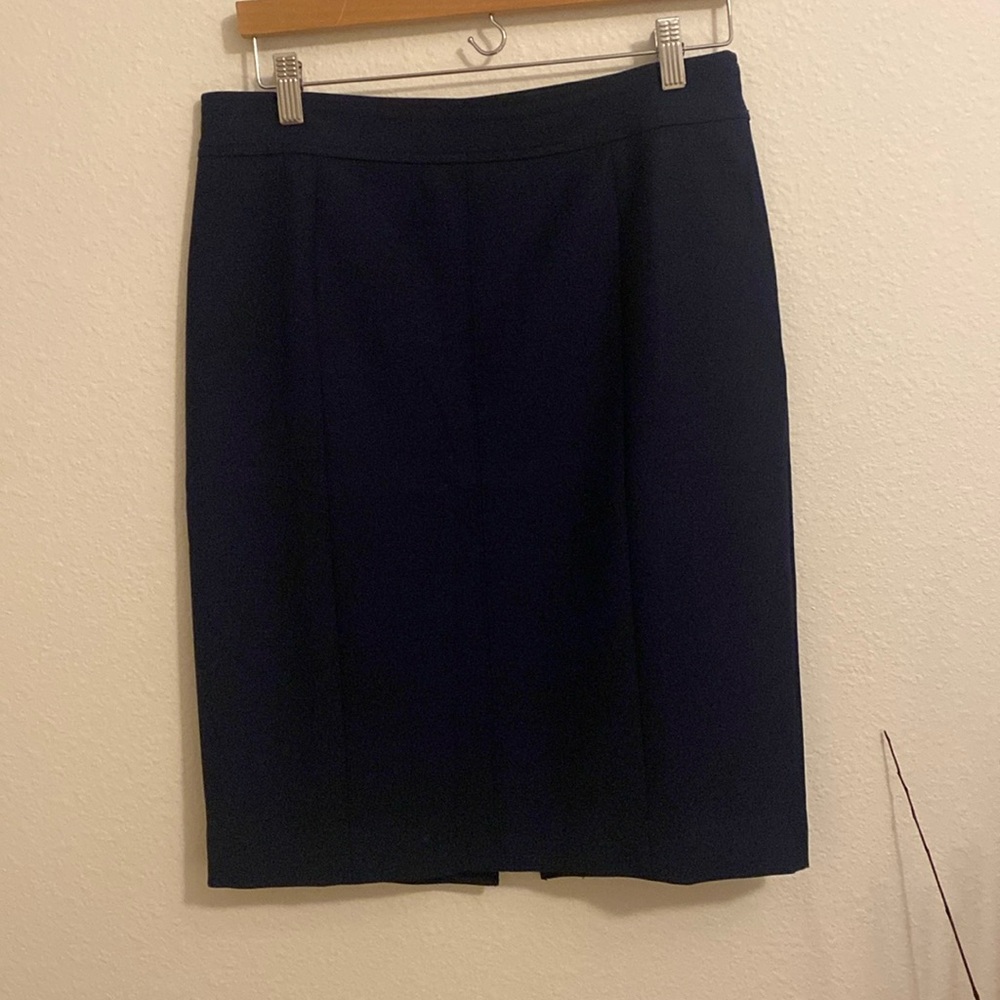 Classic Navy Pencil Skirt
